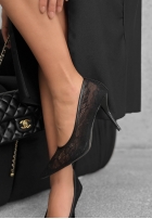 Koronkowe szpilki Divine Elegance Schwarz