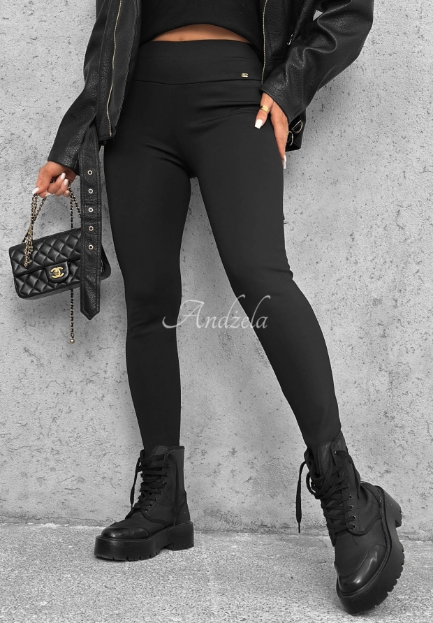 Gef&uuml;tterte Leggings Active Mood Schwarz