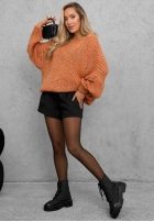 Miękki Pullover oversize Sugar Babe Beige