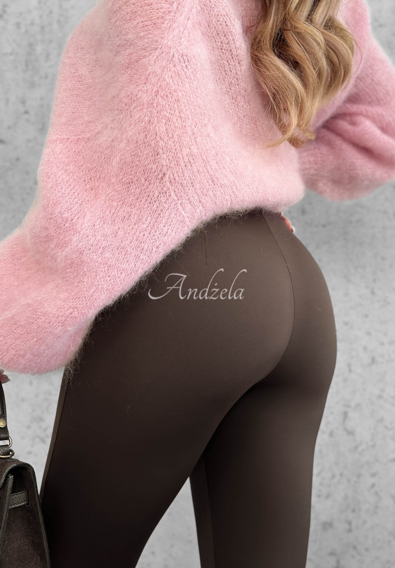 Viskose-Leggings mit Fußsteg Personal Touch Schokoladenbraun