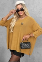 Pullover oversize Mellow Light Schokoladenbraun