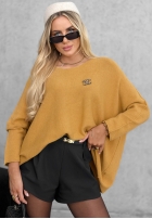 Pullover oversize Mellow Light Schokoladenbraun