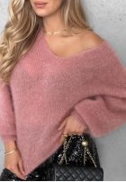 Pullover z dekoltem w serek Chilly Mornings Blau