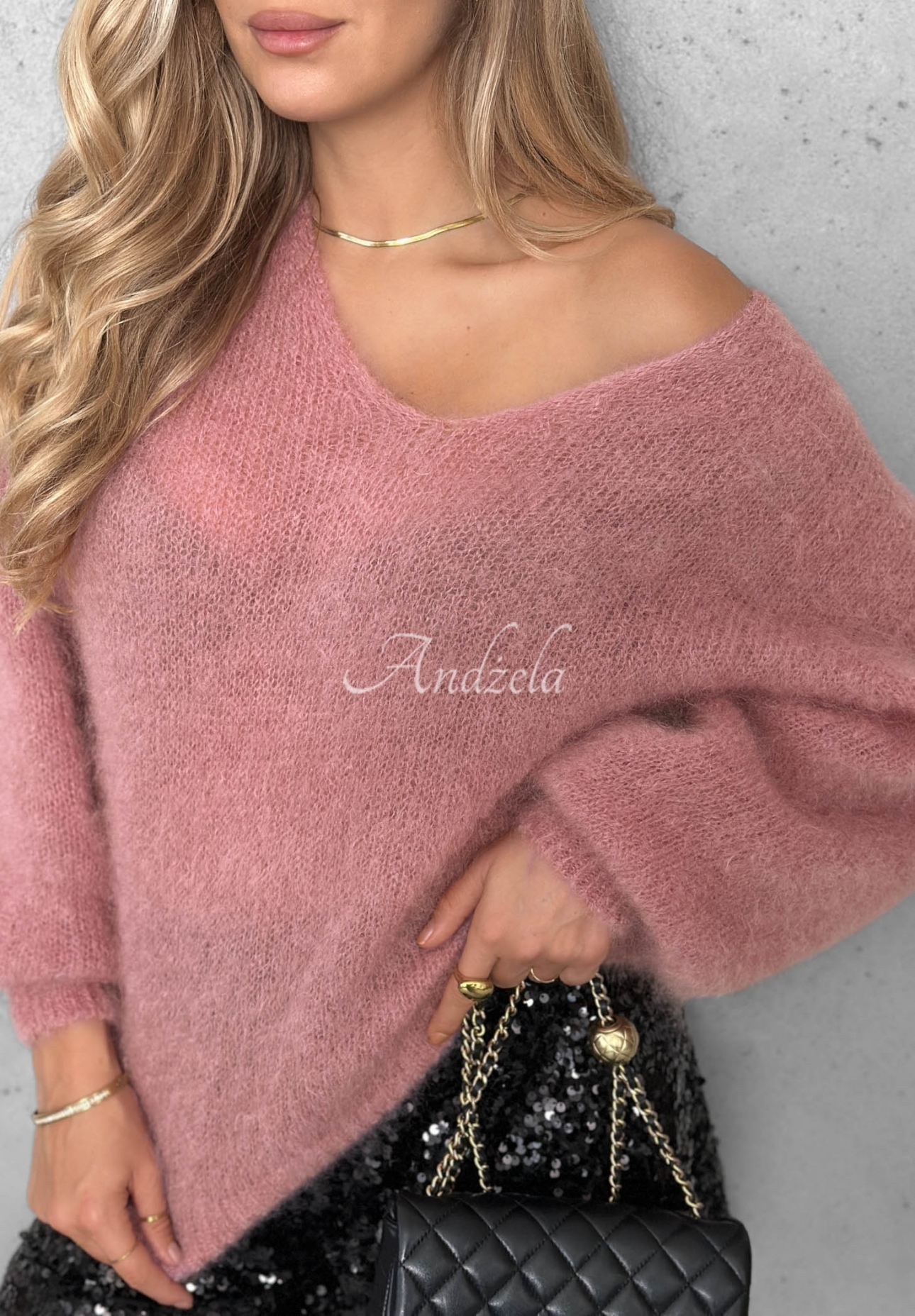 Mohairpullover Touch Of Autumn Rosa