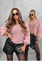 Pullover z dekoltem w serek Chilly Mornings Blau