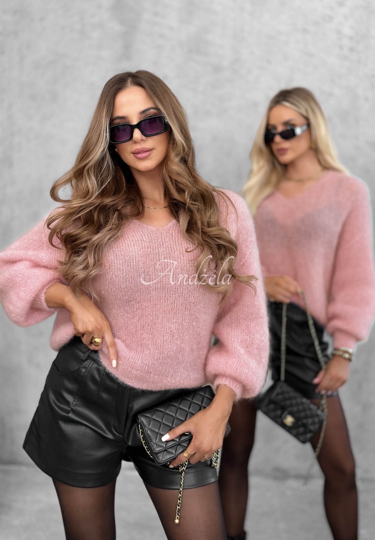 Mohairpullover Touch Of Autumn Hellrosa