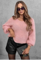 Pullover z dekoltem w serek Chilly Mornings Blau