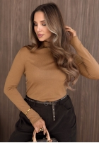 Leicht Pullover z golfem Daily Drama Schwarz