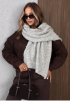 Szalik z wełną Copper Sky Beige