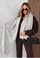 Szalik z wełną Copper Sky Beige