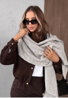 Szalik z wełną Copper Sky Beige