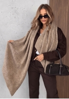 Szalik z wełną Copper Sky Beige
