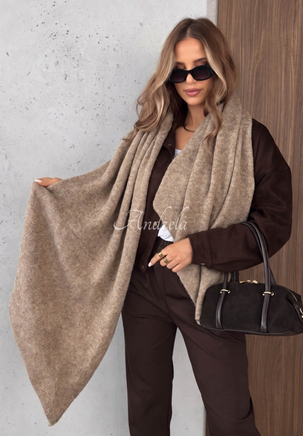 Schal mit Wolle Copper Sky Beige