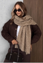 Szalik z wełną Copper Sky Beige