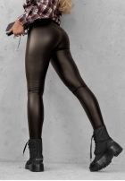 Skórzane Leggings Be Like Me Schwarz