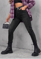 Hose Jeans z paskiem On My Way Schwarz