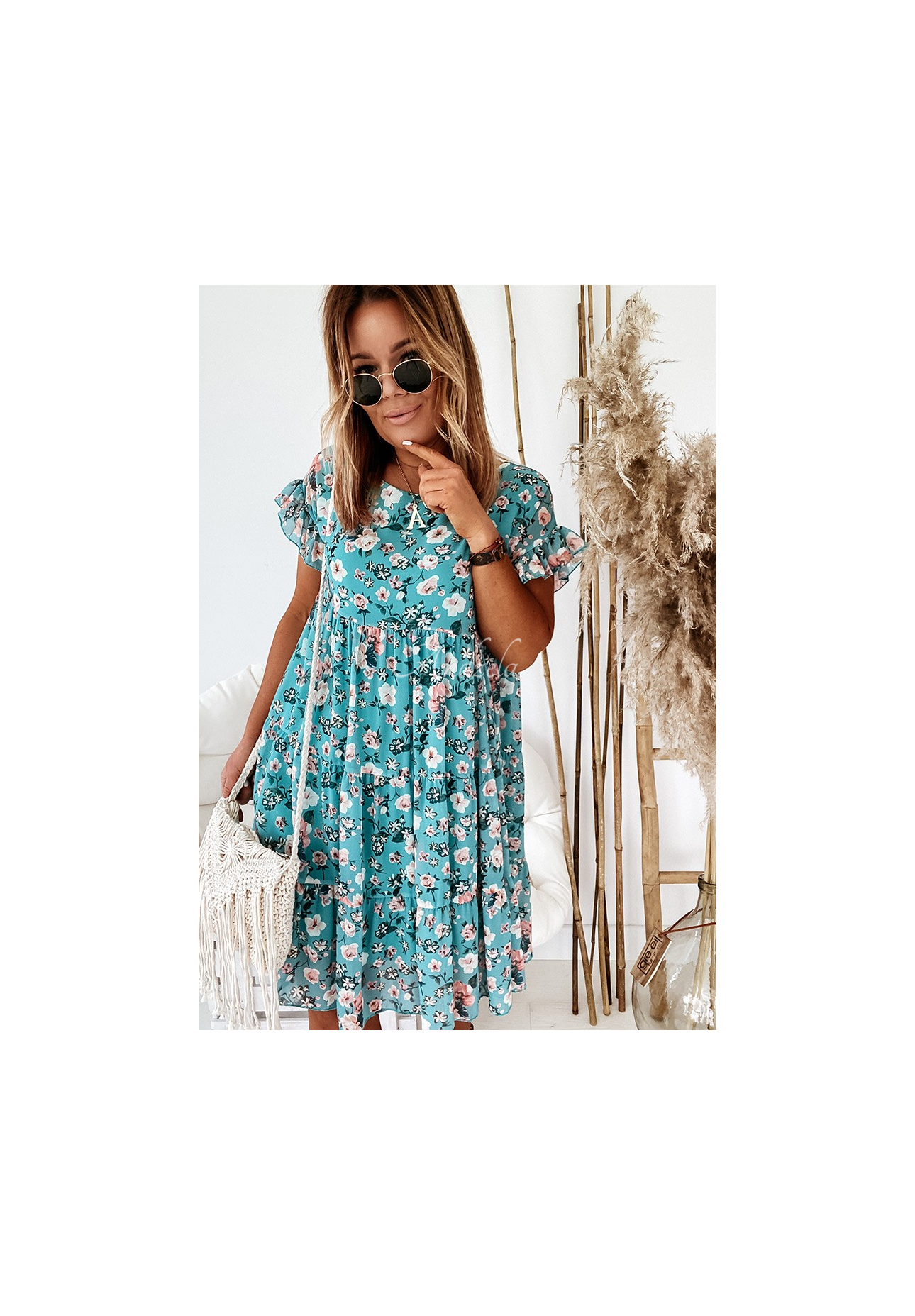 Blumenkleid Bellarose Blau