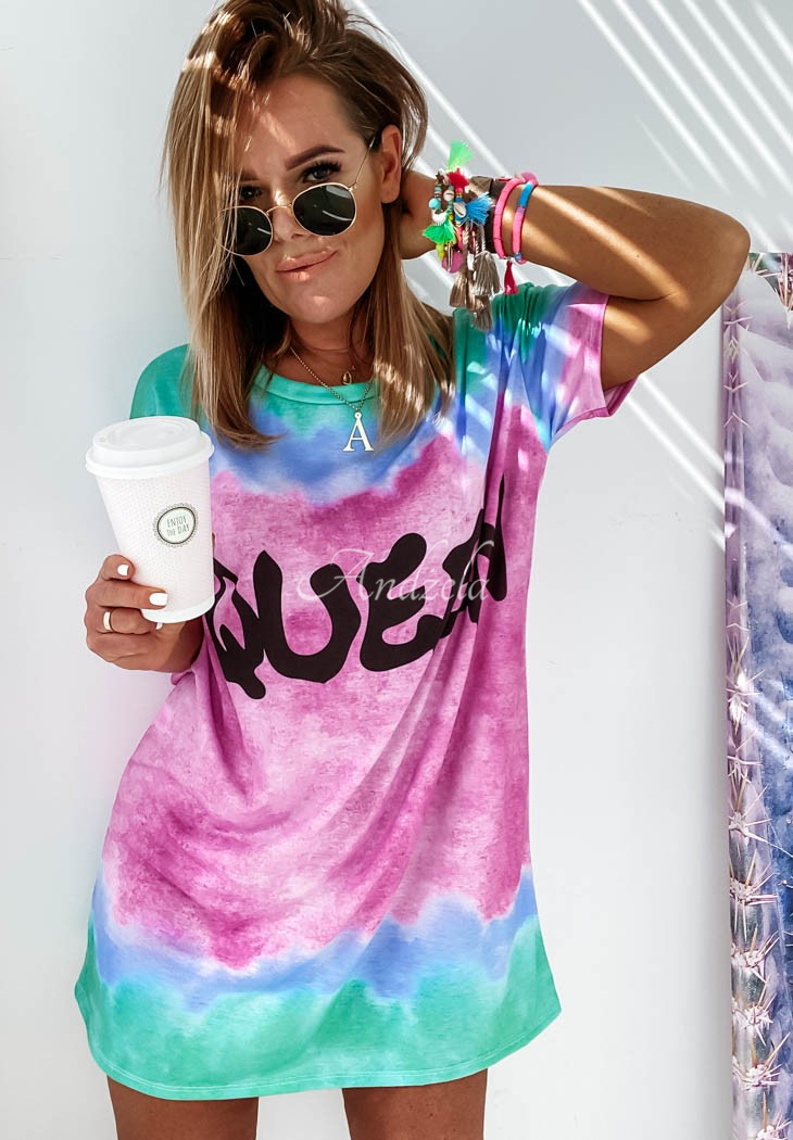 Queen Ombre pink tunic dress